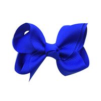 Fashion Solid Color Bow Knot Cloth Hair Clip 1 Piece sku image 7