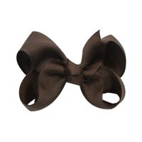 Fashion Solid Color Bow Knot Cloth Hair Clip 1 Piece sku image 4