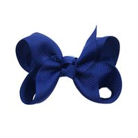 Fashion Solid Color Bow Knot Cloth Hair Clip 1 Piece sku image 2