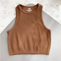 Women's Tank Top Sleeveless T-shirts Streetwear Solid Color main image 5
