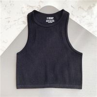 Women's Tank Top Sleeveless T-shirts Streetwear Solid Color main image 4