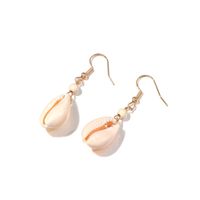 Wholesale Jewelry 1 Pair Bohemian Shell Alloy Shell Drop Earrings sku image 1