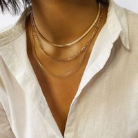 Hip-hop Geometric Alloy Plating Women's Layered Necklaces main image 4