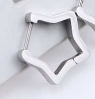 1 Piece Simple Style Geometric Plating Stainless Steel Earrings sku image 7