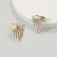 Wholesale Jewelry 1 Pair Artistic Leaves Alloy Ear Studs sku image 1