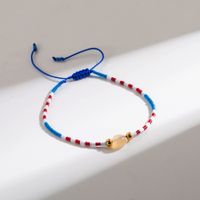 Bohemian Round Stainless Steel Beaded Natural Stone Plating Gold Plated Bracelets main image 3