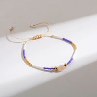 Bohemian Round Stainless Steel Beaded Natural Stone Plating Gold Plated Bracelets main image 5