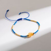 Bohemian Round Stainless Steel Beaded Natural Stone Plating Gold Plated Bracelets main image 4