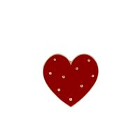 Romantic Heart Shape Rose Alloy Plating Women's Brooches sku image 1