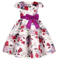 Elegant Flower Bowknot Polyester Girls Dresses main image 4