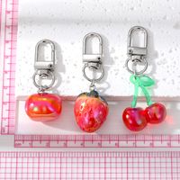 Süß Kirsche Erdbeere Tomate Harz Taschenanhänger Schlüsselbund main image 5
