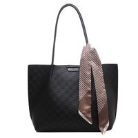 Women's All Seasons Pu Leather Solid Color Basic Ribbon Square Magnetic Buckle Tote Bag sku image 5