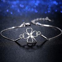 Simple Style Four Leaf Clover Copper Plating Bracelets main image 6