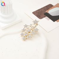 Pinza Para El Pelo De Piedras Preciosas Artificiales Con Incrustaciones De Metal De Estrella De Estilo Hada sku image 9