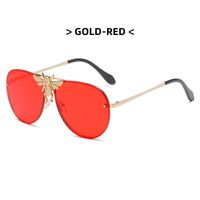 Casual Gradient Color Bee Ac Toad Glasses Frameless Men's Sunglasses sku image 3