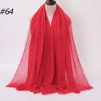 Fashion Solid Color Cotton Pashmina Scarves sku image 56