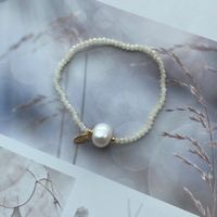 Simple Style Round Crystal Beaded Pearl Women's Bracelets 1 Piece sku image 4