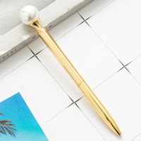 Spot Rotating Pearl Metal Ballpoint Pen Business Gift Pen sku image 2