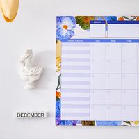 New Product Desk Calendar English Version Self-filling Planner Tearable Note Book Memo main image 5