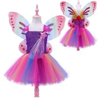 Princesa Bloque De Color Poliéster Vestidos Para Niñas sku image 1