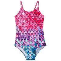 Foreign Trade Children Mermaid Swimsuit 2023 New Girls' One-piece Swimsuit Girls' Hot Spring Strap Swimsuit Wholesale main image 2
