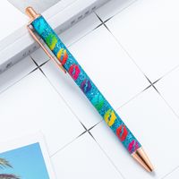 Student Use Metal Push Ballpoint Pen Wholesale sku image 2