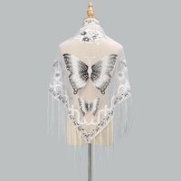 Women's Elegant Butterfly Polyester Tassel Scarves & Gloves sku image 2