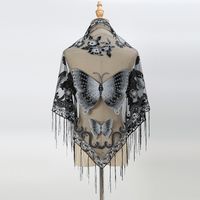 Women's Elegant Butterfly Polyester Tassel Scarves & Gloves sku image 1