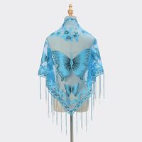 Women's Elegant Butterfly Polyester Tassel Scarves & Gloves sku image 15