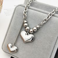 Fairy Style Heart Shape Titanium Steel Plating Pendant Necklace 1 Piece sku image 1