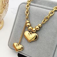 Fairy Style Heart Shape Titanium Steel Plating Pendant Necklace 1 Piece sku image 2