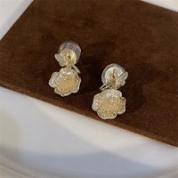 Simple Style Star Heart Shape Flower Copper Plating Inlay Zircon Earrings Ear Studs 1 Pair sku image 33