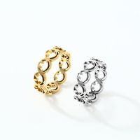 Wholesale Cute Smiley Face Stainless Steel Rings main image 5