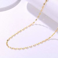 Simple Style Solid Color Titanium Steel Plating Necklace main image 1