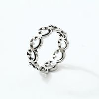 Wholesale Cute Smiley Face Stainless Steel Rings main image 3