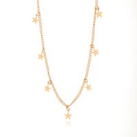 Style Simple Star Alliage Placage Femmes Collier main image 2