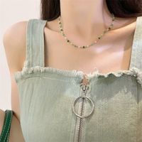 Simple Style Geometric Arylic Alloy Beaded Women's Necklace sku image 3