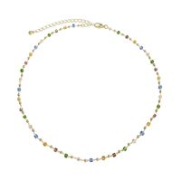 Simple Style Geometric Arylic Alloy Beaded Women's Necklace main image 3