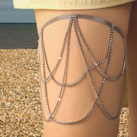 Sexy Geometric Snake 18k Gold Plated Silver Plated Artificial Pearls Rhinestones Zircon Metal Copper Wholesale Body Chain sku image 11