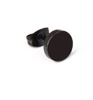 1 Piece Simple Style Round Metal Titanium Steel Ear Studs sku image 5