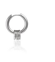 Fashion Geometric Titanium Steel Earrings Tassel Stainless Steel Earrings 1 Piece sku image 1