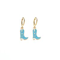 Wholesale Jewelry 1 Pair Fashion Shoe Alloy Drop Earrings main image 2