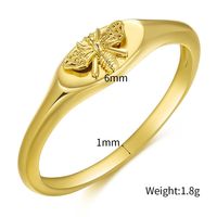 Elegante Biene Kupfer Beschichtung Vergoldete Ringe main image 5