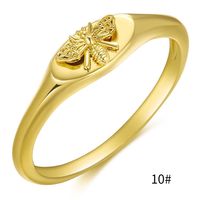 Elegante Biene Kupfer Beschichtung Vergoldete Ringe sku image 3