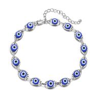 Retro Ojo Del Diablo Cobre Enchapado Unisexo Pulsera Calcetín Collar sku image 24