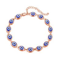 Retro Devil's Eye Copper Plating Unisex Bracelets Anklet Necklace sku image 4