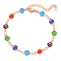 Retro Devil's Eye Copper Plating Unisex Bracelets Anklet Necklace sku image 40