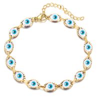 Retro Ojo Del Diablo Cobre Enchapado Unisexo Pulsera Calcetín Collar sku image 26