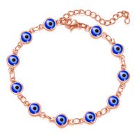 Retro Devil's Eye Copper Plating Unisex Bracelets Anklet Necklace sku image 34