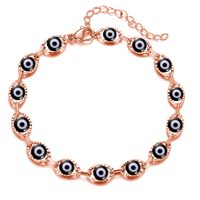 Retro Devil's Eye Copper Plating Unisex Bracelets Anklet Necklace sku image 12